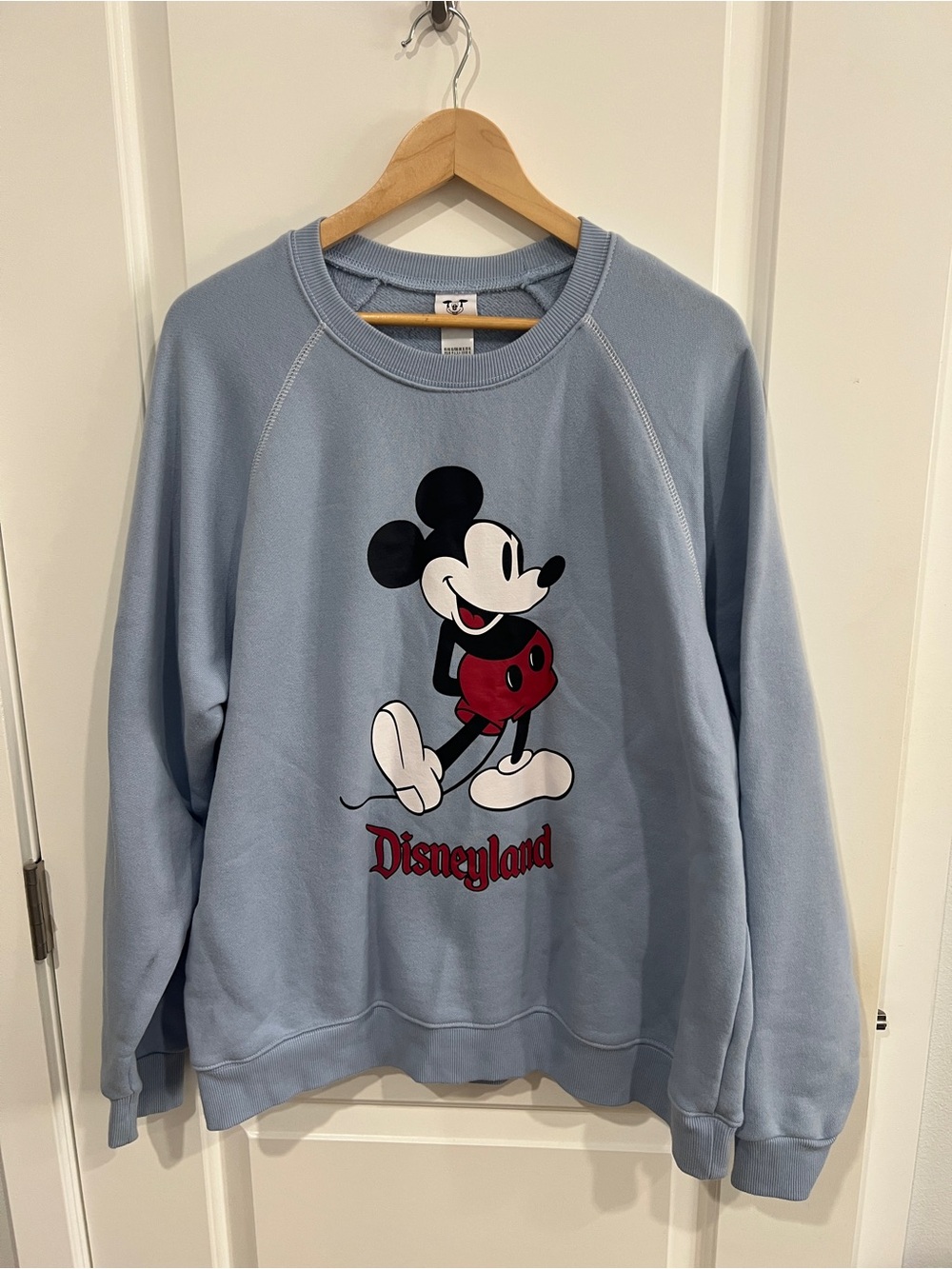 Disney Sweater Disneyland Mickey Mouse Baby Blue - sz XL